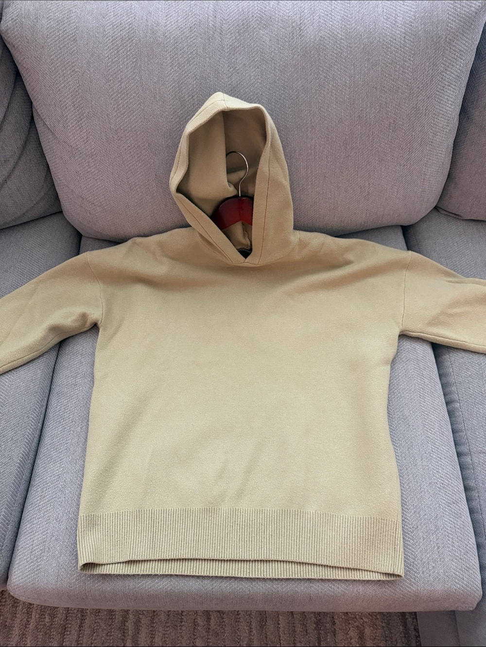 Zara light green hoodie sweater